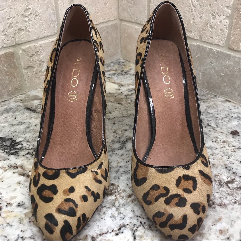 Leopard print Aldo heels
